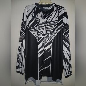 FLY RACING mens size LARGE Black jersey.